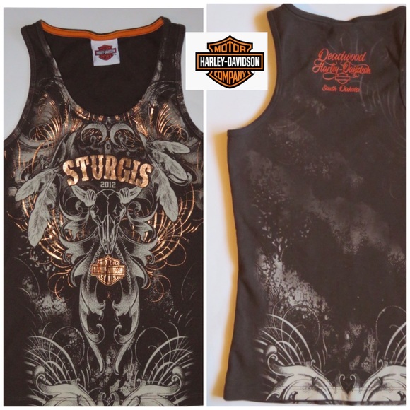 Harley-Davidson Tops - Harley Davidson Tank Top brown bronze Lrg